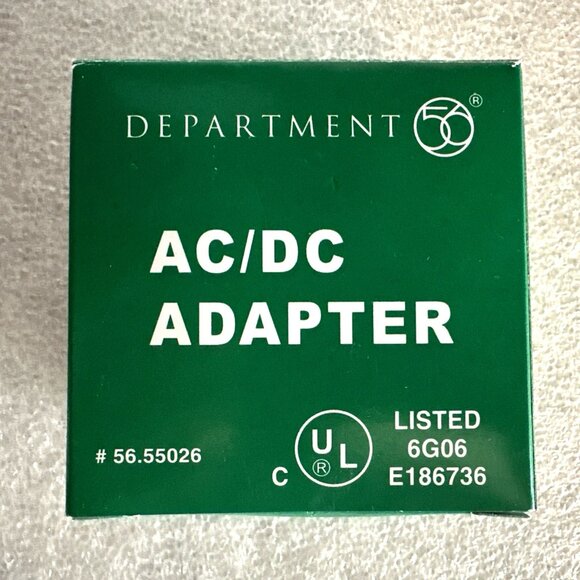 Department 56 AC/DC Adapter #55026 Triple Output Unit White Tested Comes In Box - Picture 2 of 5